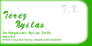 terez nyilas business card